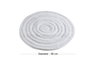 Mijölnir Alfombrilla de Baño Redonda Blanca
